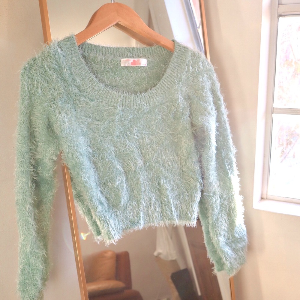 American Apparel. Small. Green sweater.